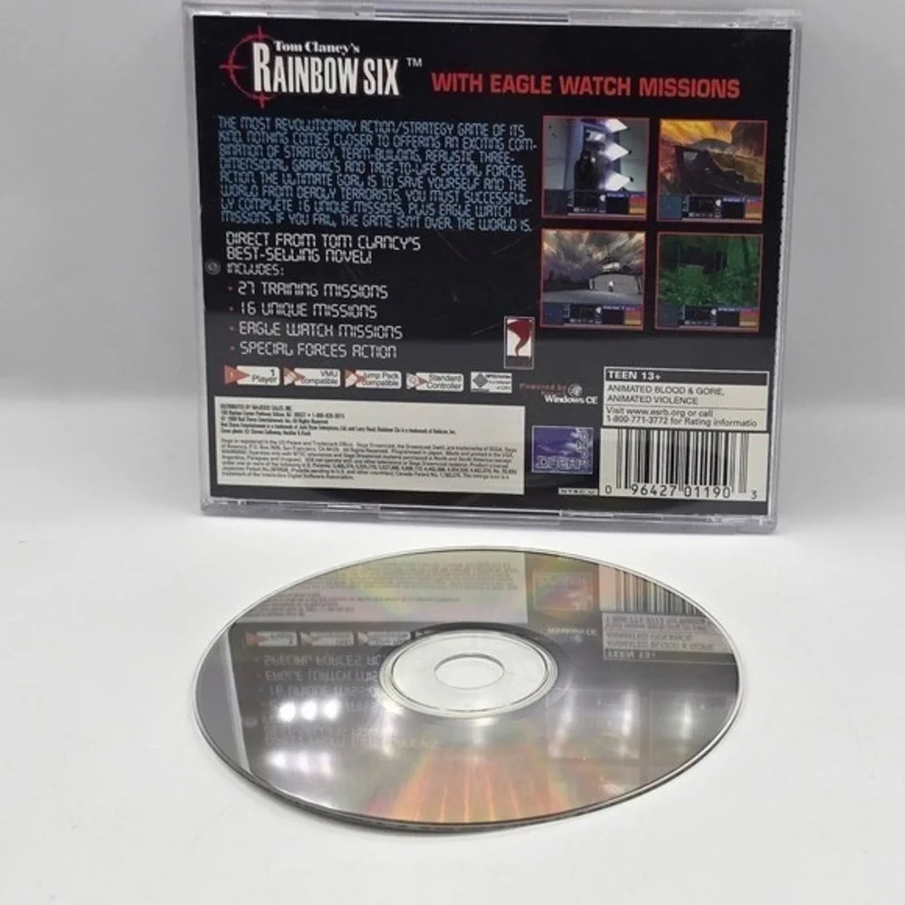 Tom Clancy's Rainbow Six Eagle Watch Missions Sega Dreamcast Video Game T-40401N